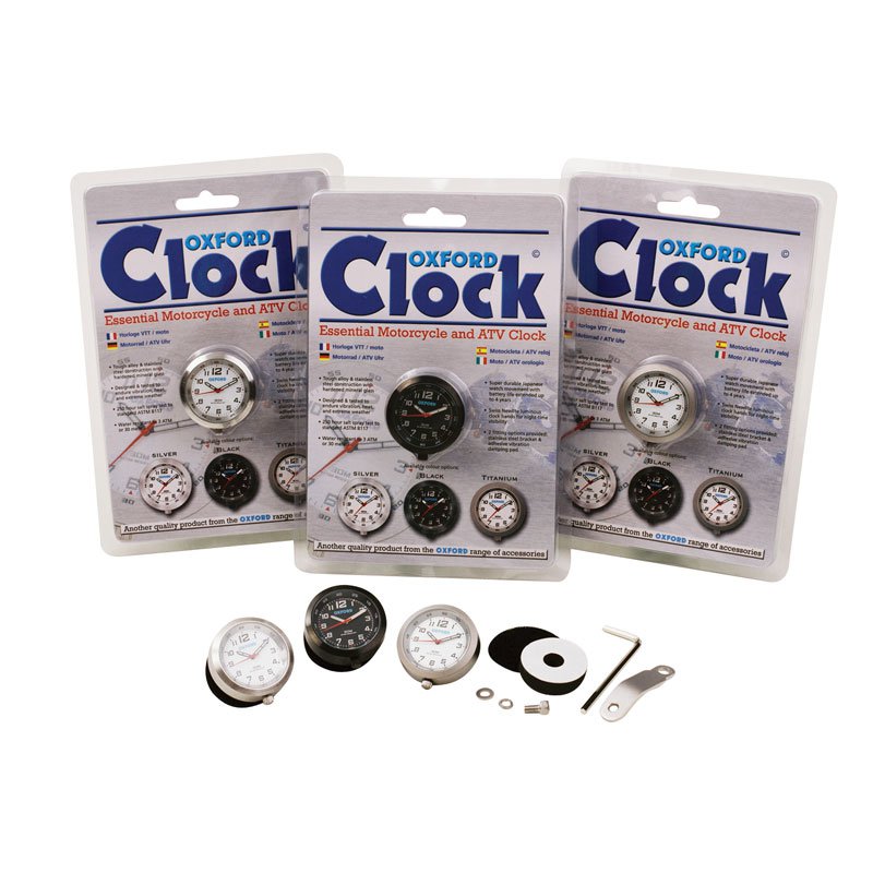 OXFORD CLOCK TIT CASE & WHT FACE W/BRKT - Image 1