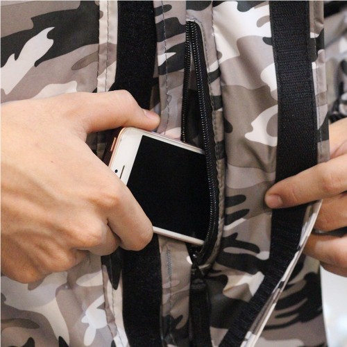 Rain Suit Givi Two Piece Grey/White Camo - Image 3