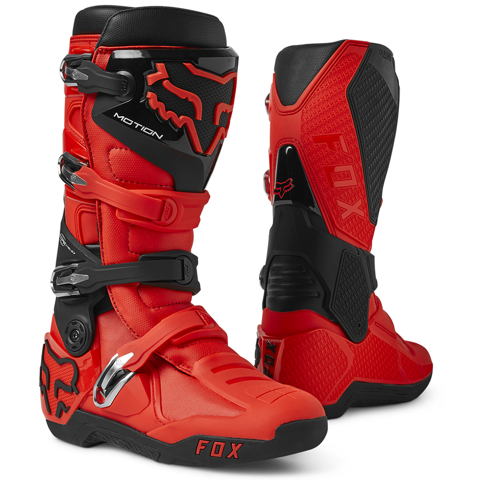 Fox Motion Motocross Boots Flo Red - Image 1