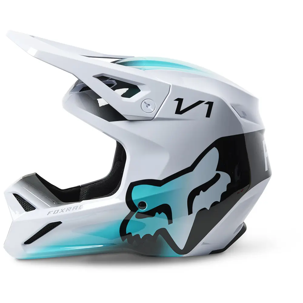 Fox V1 TOXSYK MIPS ECE Motocross Helmet White