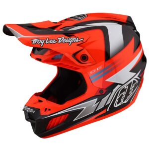 Troy Lee Designs SE5 ECE Composite Saber Motocross Helmet Neo Orange - Image 1