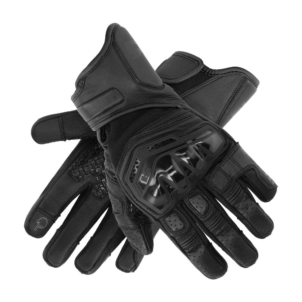 Richa Stradale Stealth Road Gloves Black - Image 1