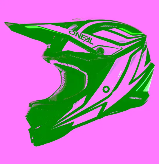 O'Neal 3SRS VERTICAL V.23 Motocross Helmet Black/White