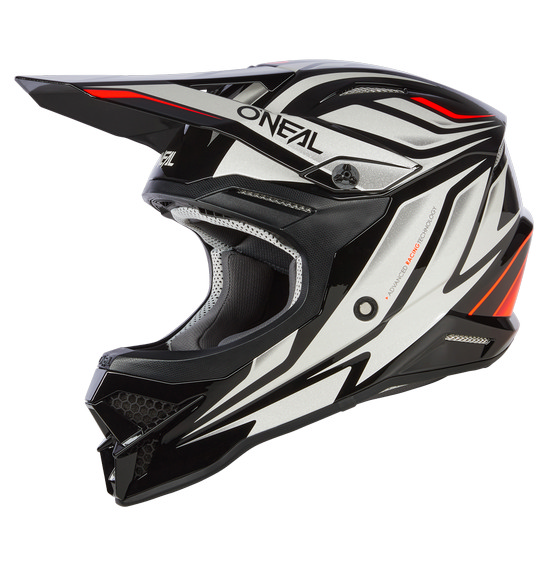 O'Neal 3SRS VERTICAL V.23 Motocross Helmet Black/White - Image 2