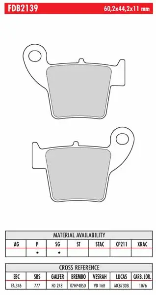 FERODO BRAKE BPADS