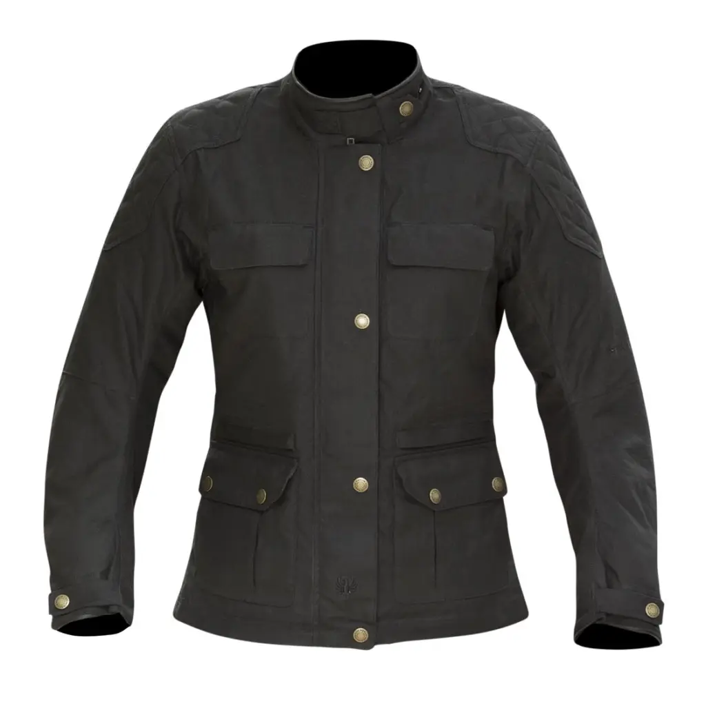 Merlin Buxton Wax Road Jacket Ladies Black