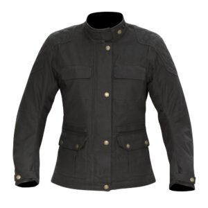 Merlin Buxton Wax Road Jacket Ladies Black - Image 1