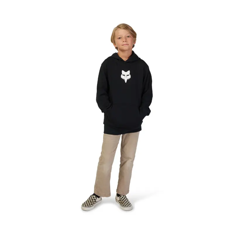 Fox Head Fleece Pullover Youth Black
