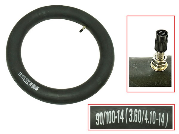 HEAVY DUTY TUBE TYRE TECH 90/100-14 | 3.60/4.10-14 3MM THICKNESS - Image 1