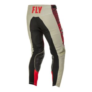 Fly Kinetic Wave Motocross Pants Light Grey/Red - Image 4