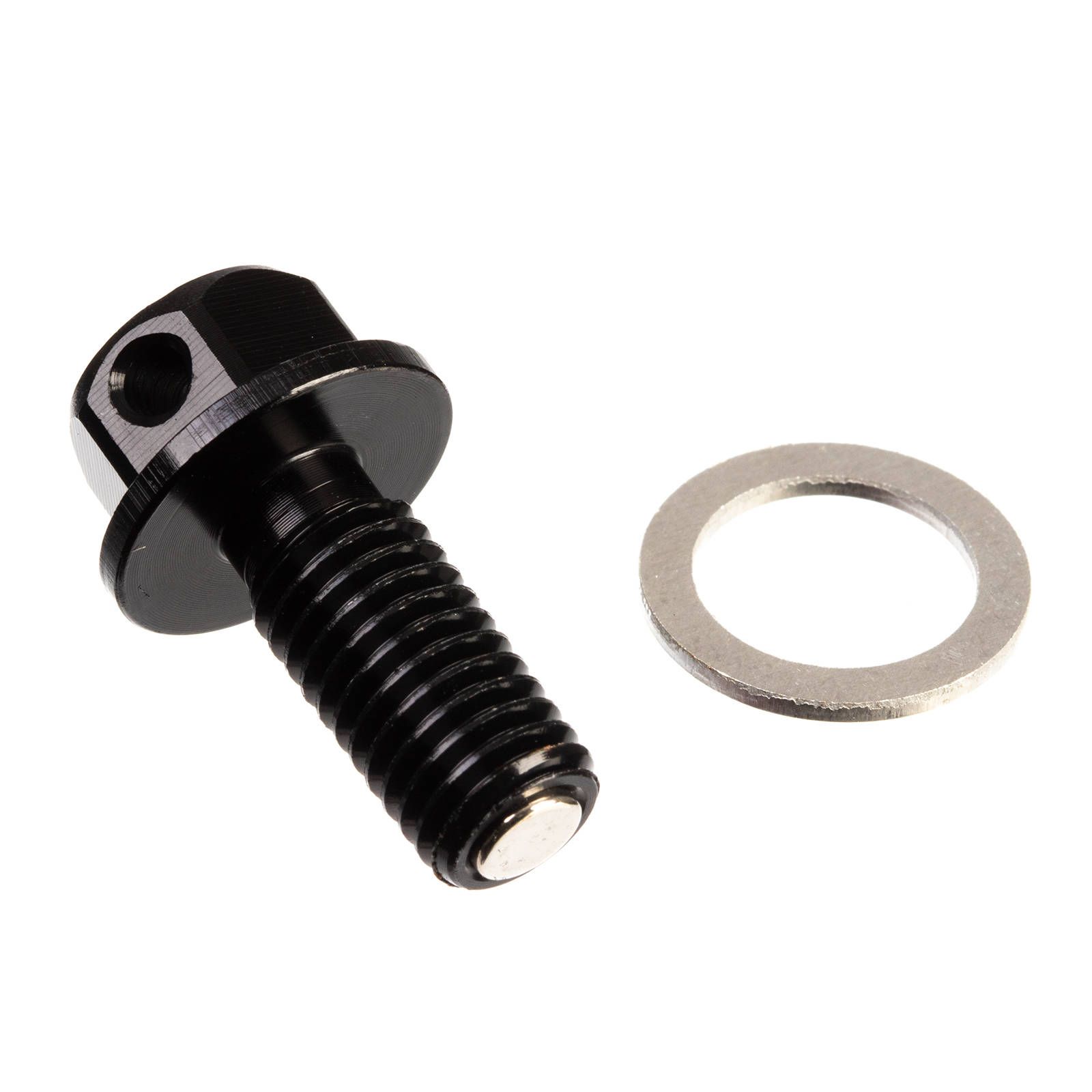 WHITES MAGNETIC SUMP PLUG BLK M10 x 22 - P1.5 - Image 1