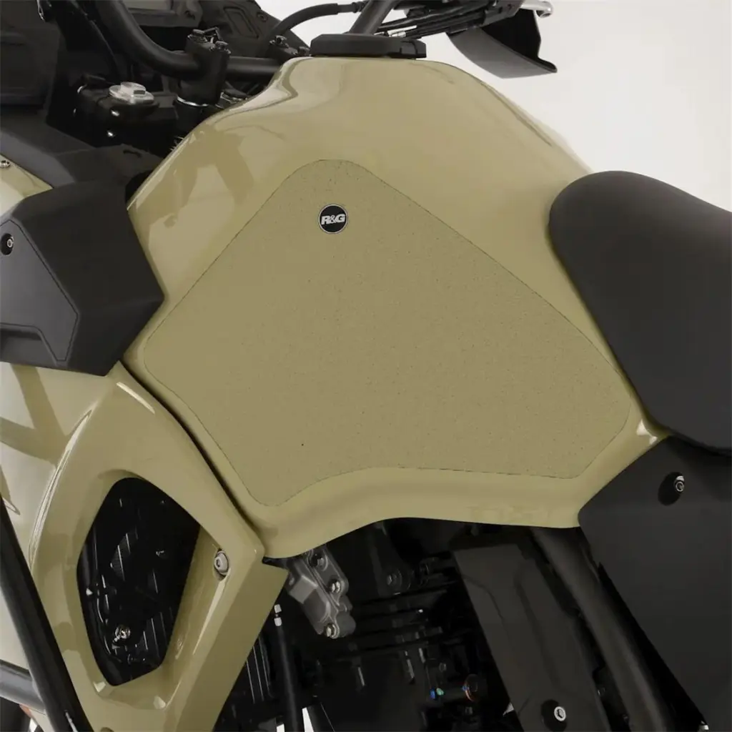 R&G Tank Traction Grips for Kawasaki KLR 650 22- Clear