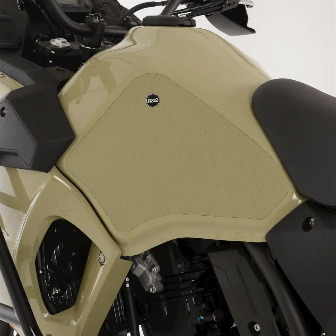 R&G Tank Traction Grips for Kawasaki KLR 650 22- Clear - Image 1