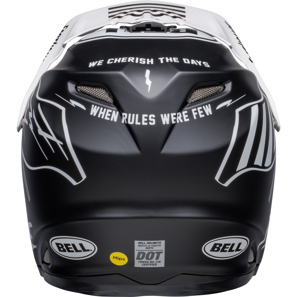 Moto-9 Youth Fasthouse Flying Colours Matte Black/White L/XL - Image 5
