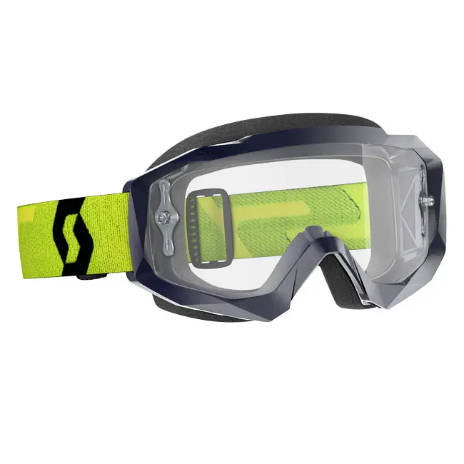 *Hustle X MX Goggle Yellow/Blu Clear Works Lens Scott []