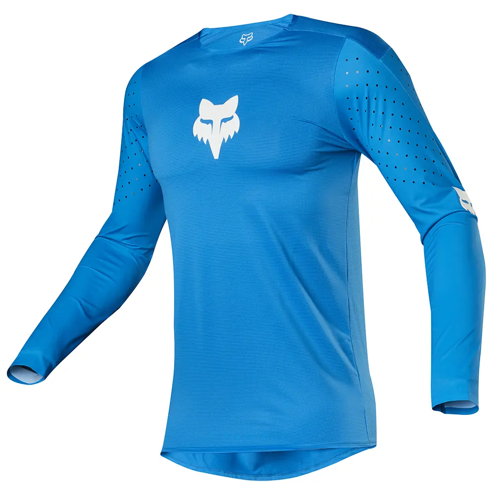 Motocross Jersey Fox Flexair Zebra Cyan