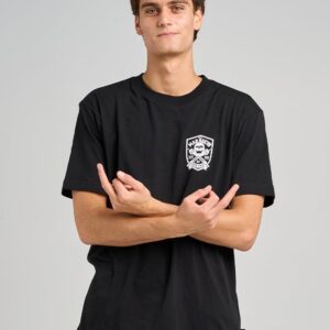 The Mad Hueys Ahoy Fkrs Shield Tee Black - Image 2