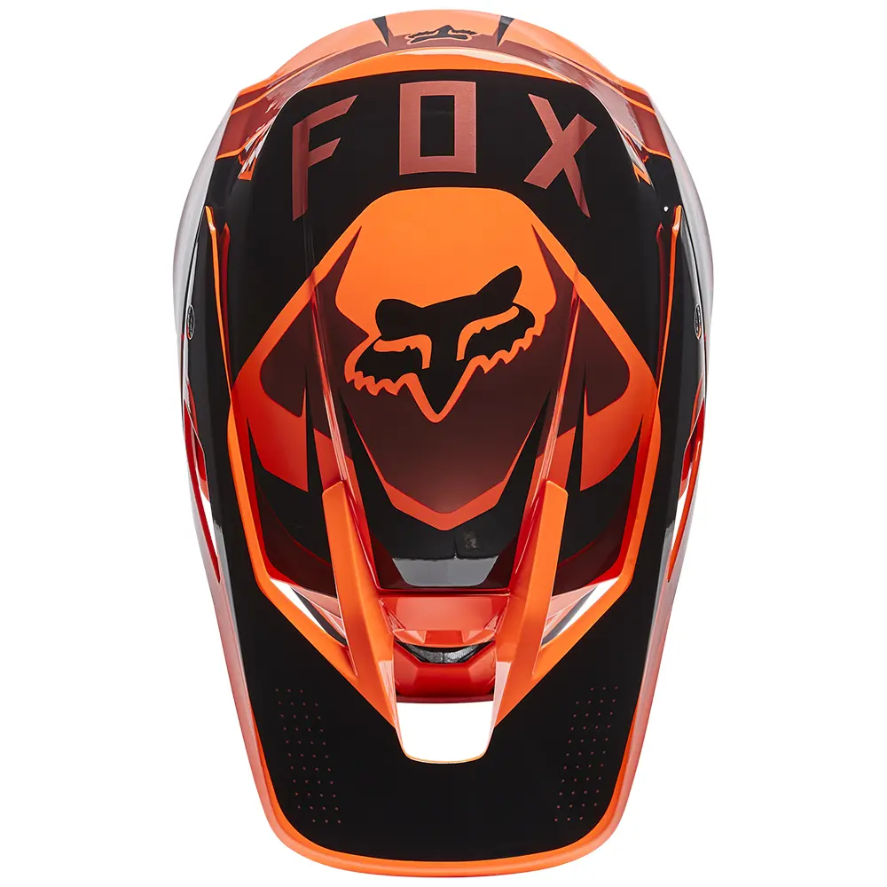 Motocross Helmet Fox V3 RS Mirer Flo Orange