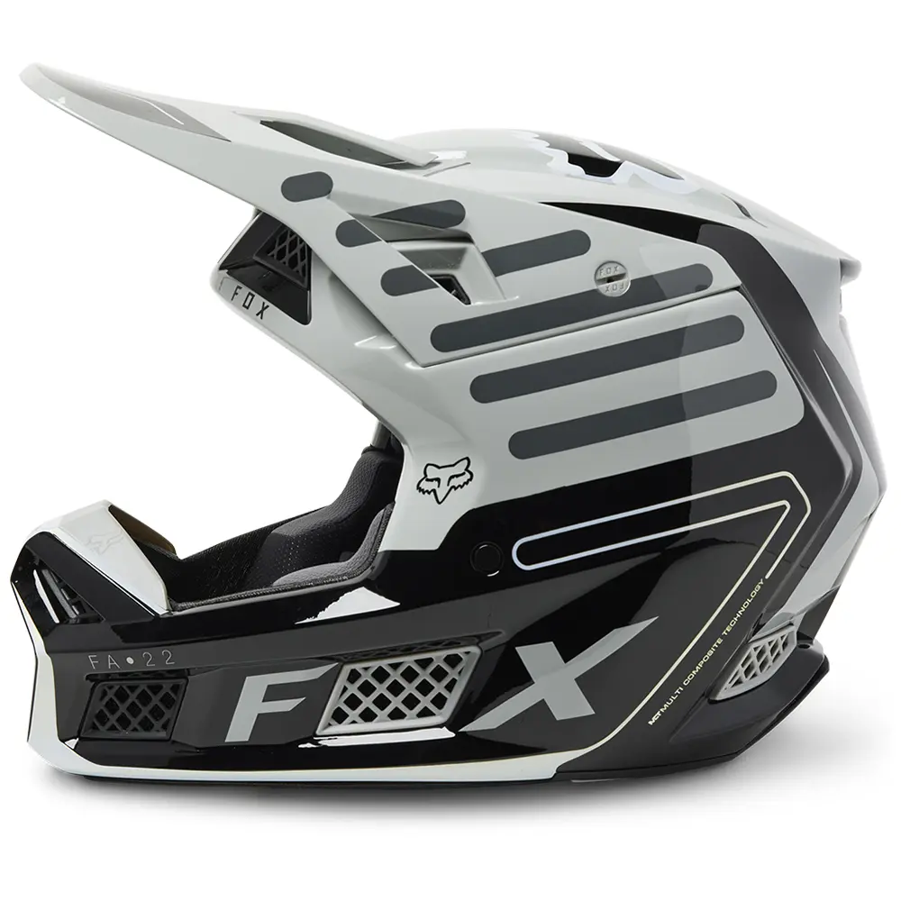Fox V3 RS Ryaktr MIPS ECE Motocross Helmet Steel Grey
