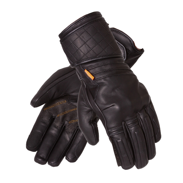 Catton III Long Leather Road Gloves Black - Image 1