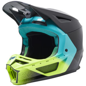 Fox V2 Rkane ECE Motocross Helmet Grey/Yellow - Image 2