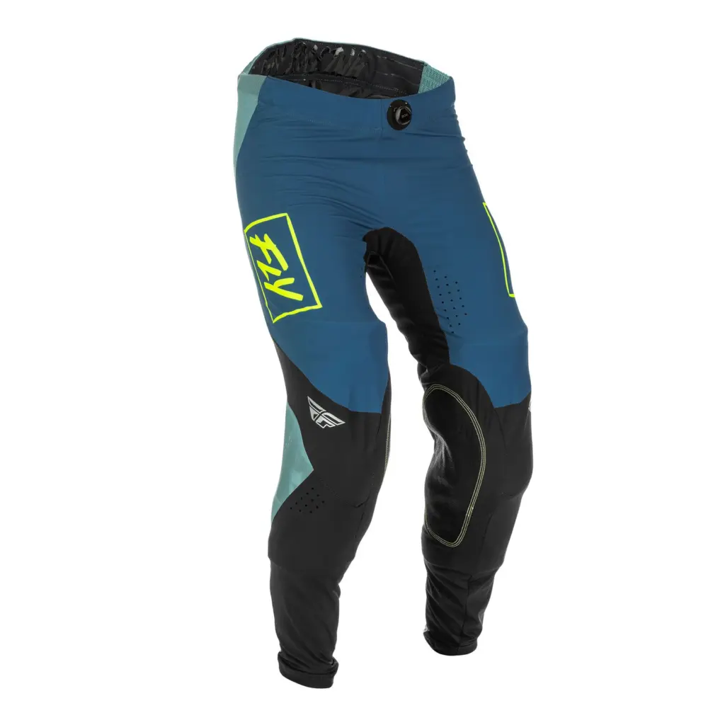 Fly Lite Hydrogen Grey/Teal/Hi-Vis Motocross Pants