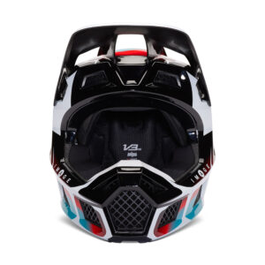 Fox V3 RS SYZ MIPS ECE Motocross Helmet Black/White - Image 5