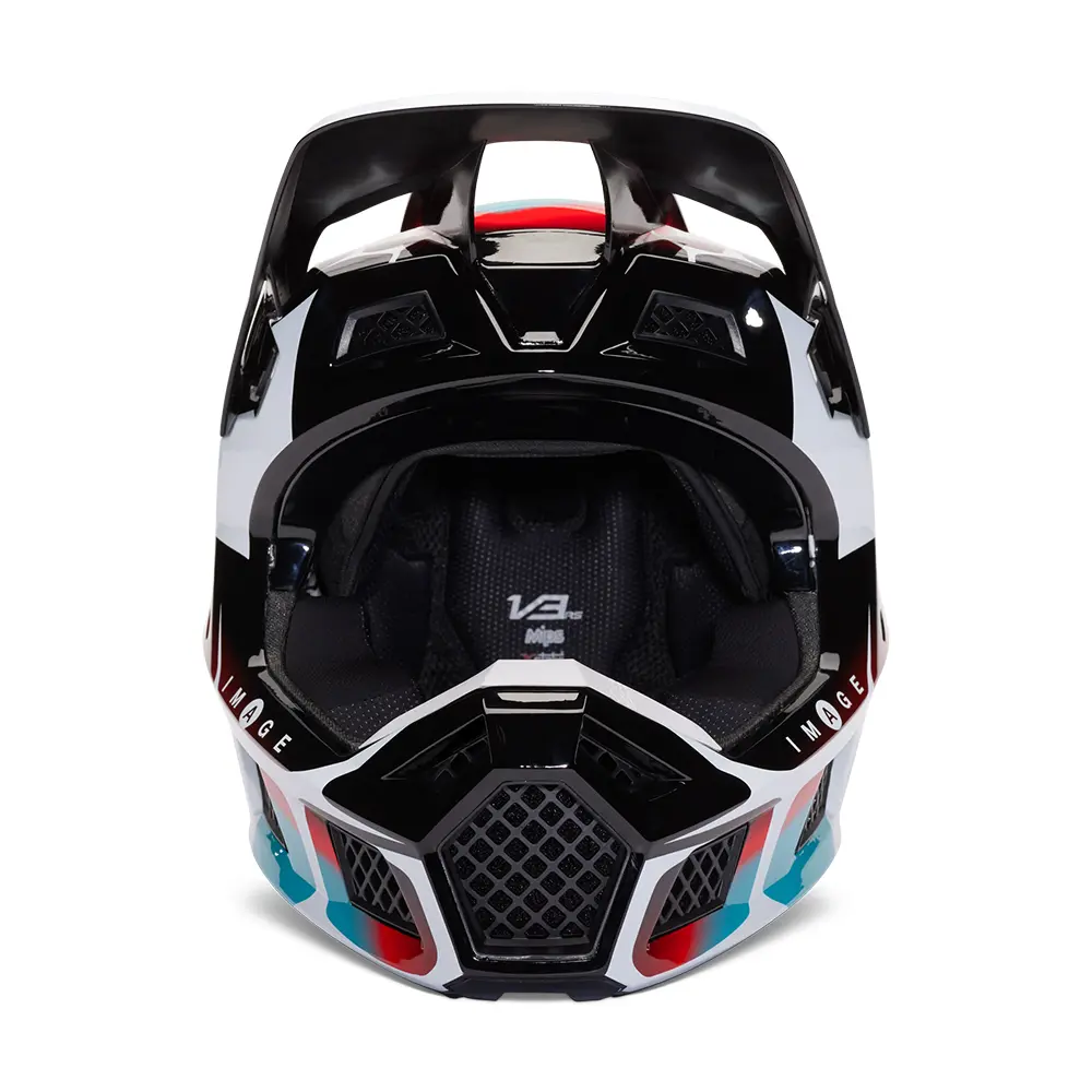 Fox V3 RS SYZ MIPS ECE Motocross Helmet Black/White