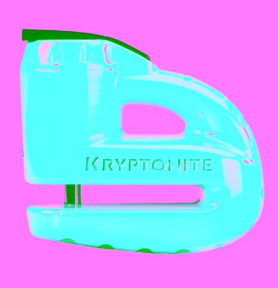 KRYPTONITE KEEPER 5-S2 DISC LOCK - MATTE YELLOW W/REMINDER (3C)