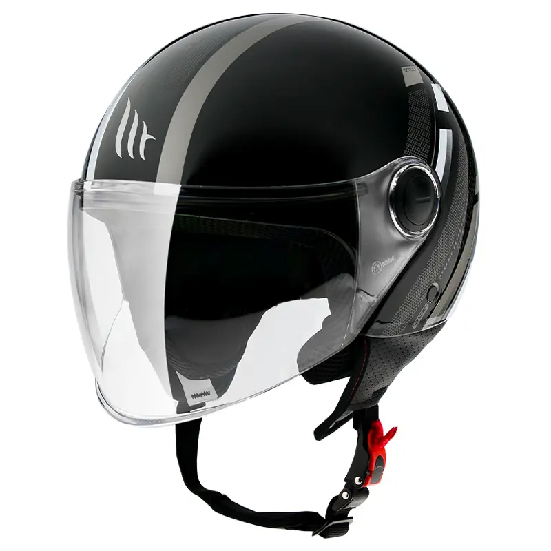 MT Street Scope Open Face Helmet Black/Grey