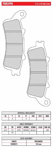 FERODO BRAKE BPADS