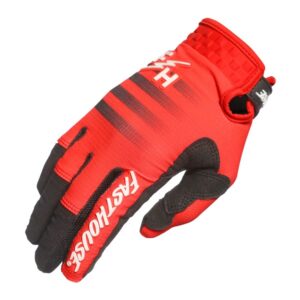 Fasthouse Elrod HyperSonic Motocross Glove Red - Image 2