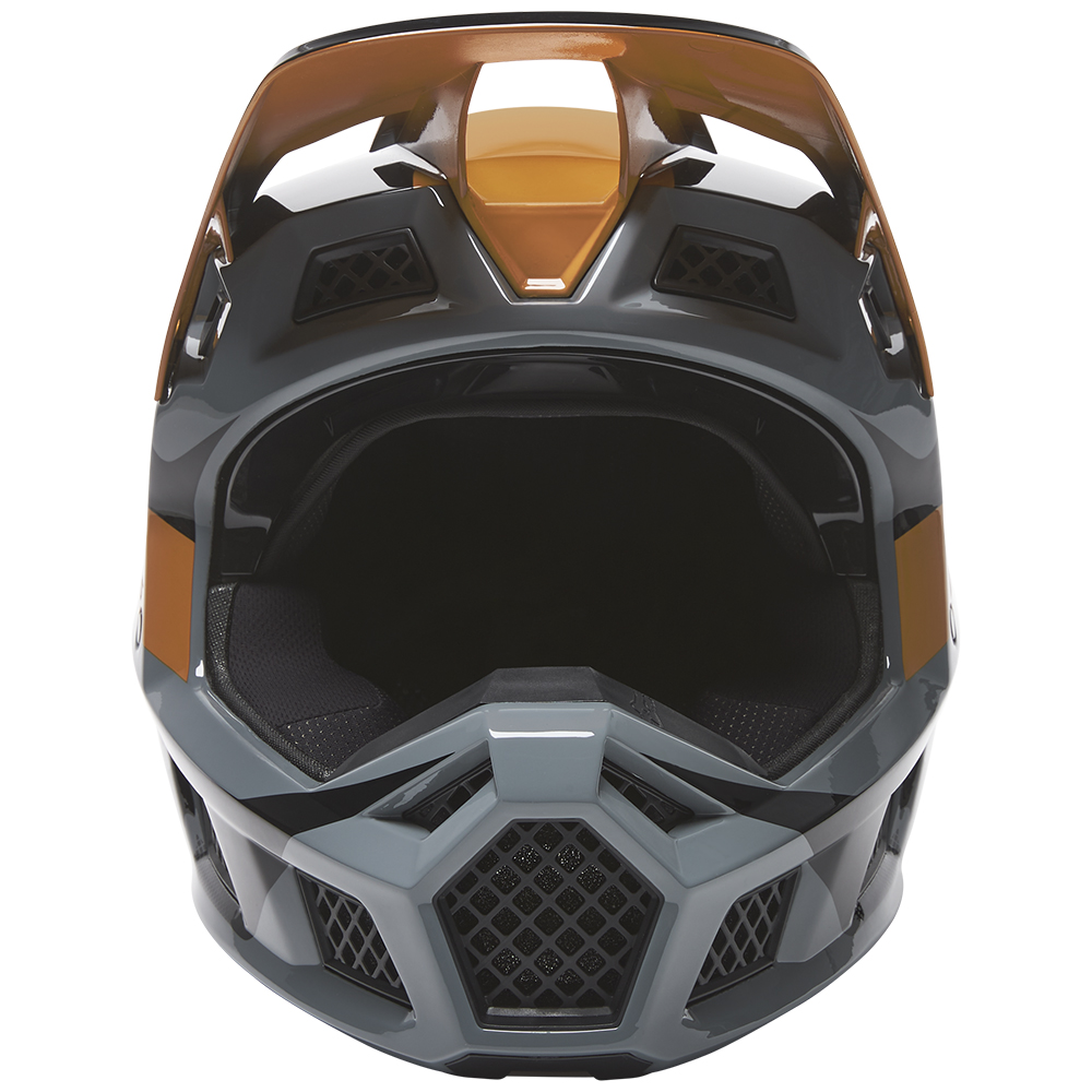 Motocross Helmet Fox V3 RS Riet Black/Gold - Image 5