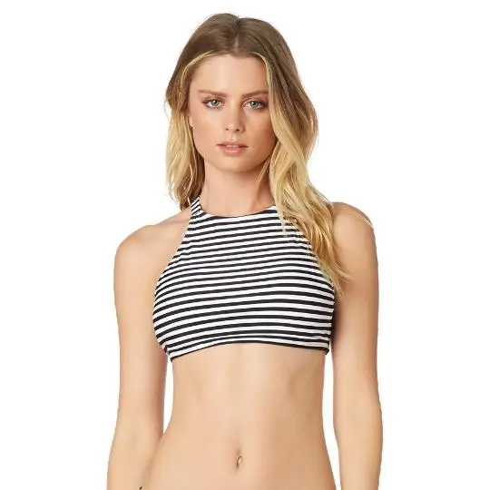 Fox Jail Break High Nick Bikini Halter Top Black/White
