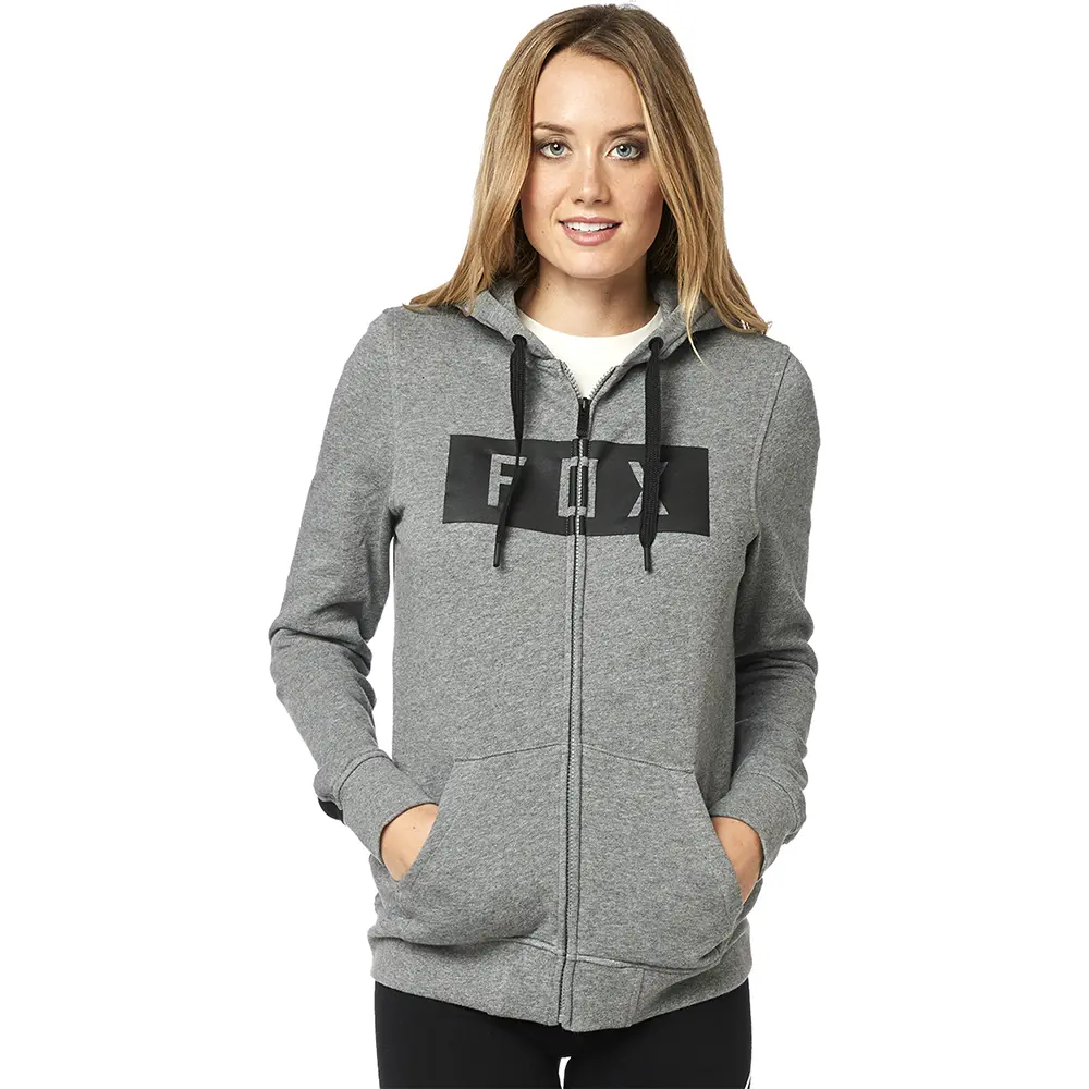 Hoodie Fox Solo Zip Fleece Ladies Heather Graphite