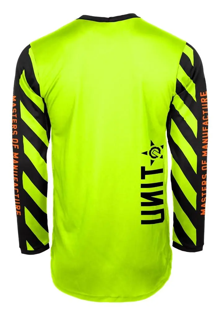Unit Hazard Motocross Jersey Slim Fit Yellow