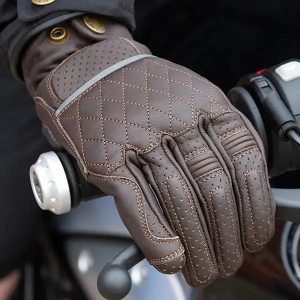 Merlin Stewart Leather Road Gloves Brown
