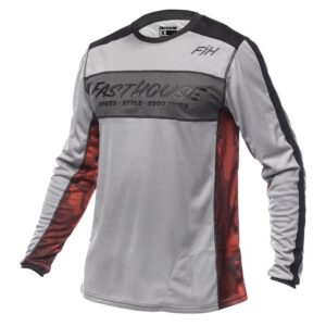 Fasthouse Acadia Long Sleeve Jersey Heather Gray - Image 1