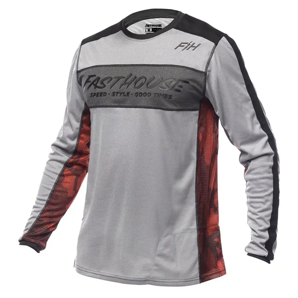 Fasthouse Acadia Long Sleeve Jersey Heather Gray