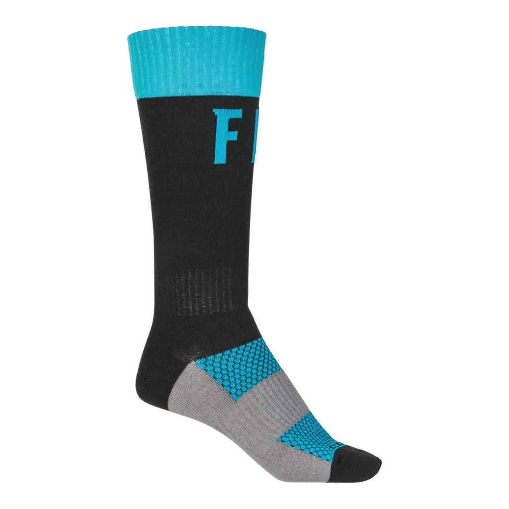 Fly Motocross Pro Socks Thin Blue/Black