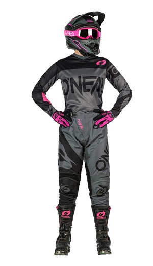 Oneal Element Racewear Youth Grey/Pink Motocross Pants - Image 3