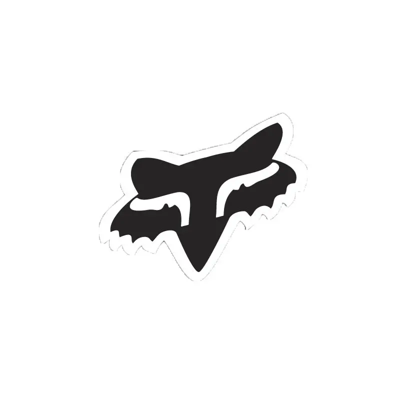 Fox Foxhead Sticker 2.5inch Black