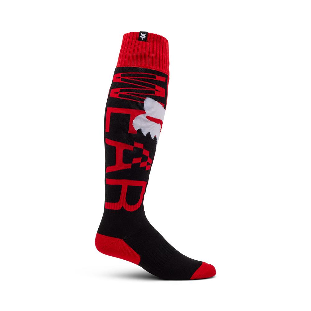 Fox 180 Race Spec Socks Flo Red - Image 1