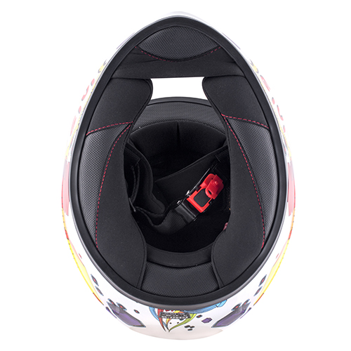 J04 JUNIOR FULL FACE HELMET WHITE YOUTH SMALL - Image 2
