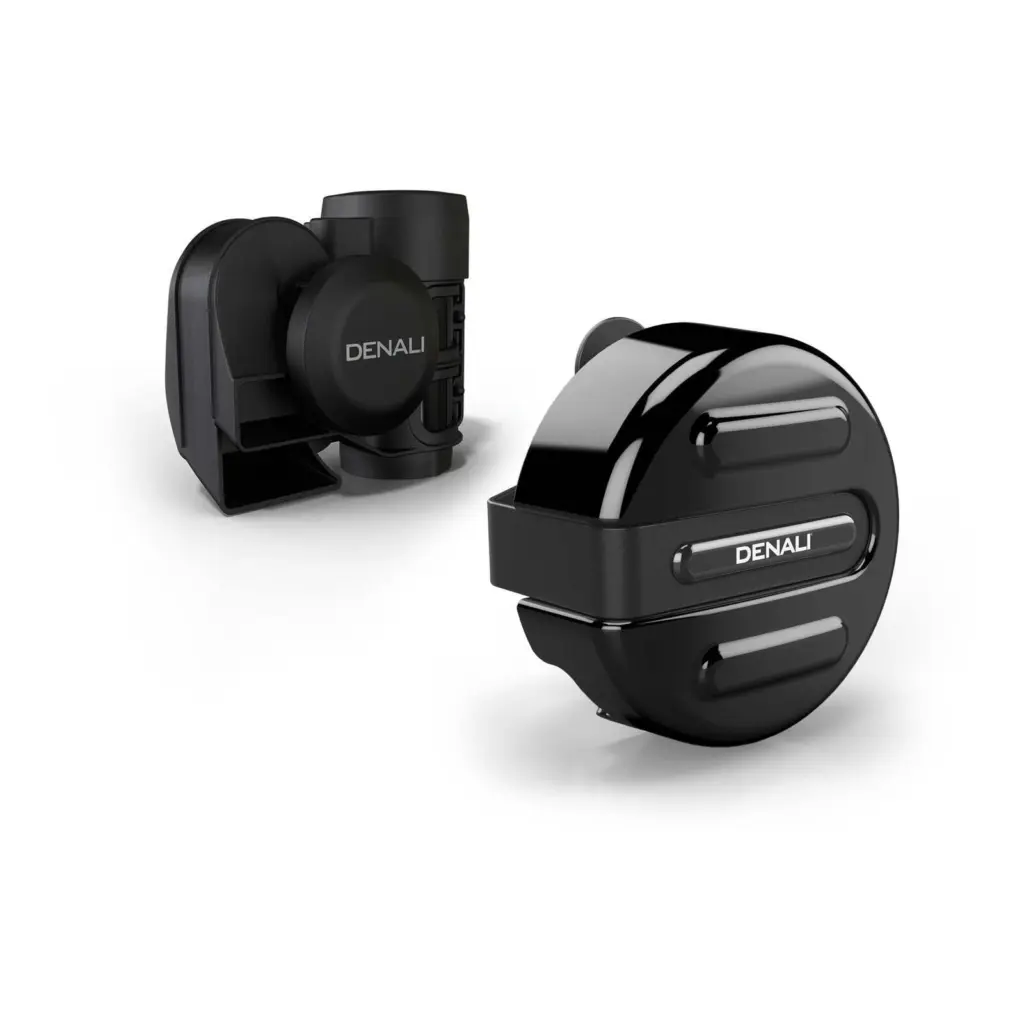 Denali SoundBomb V-Twin Dual-Tone Air Horn with Cover - Black