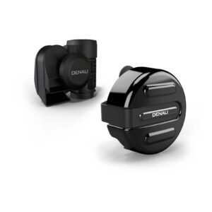 Denali SoundBomb V-Twin Dual-Tone Air Horn with Cover - Black - Image 1