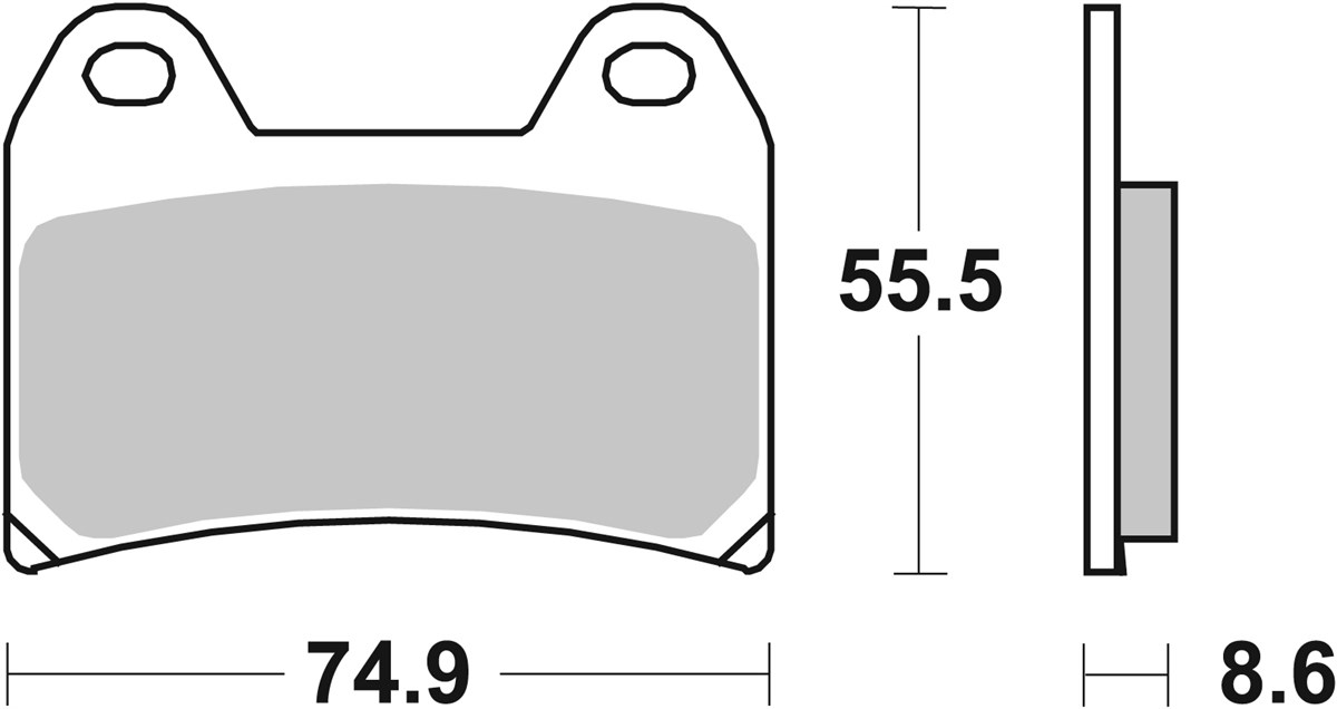 SBS 706DC Front Race Brake Pad - Image 1