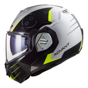 LS2 FF906 Advant Codex Flip Front Helmet White / Black - Image 1