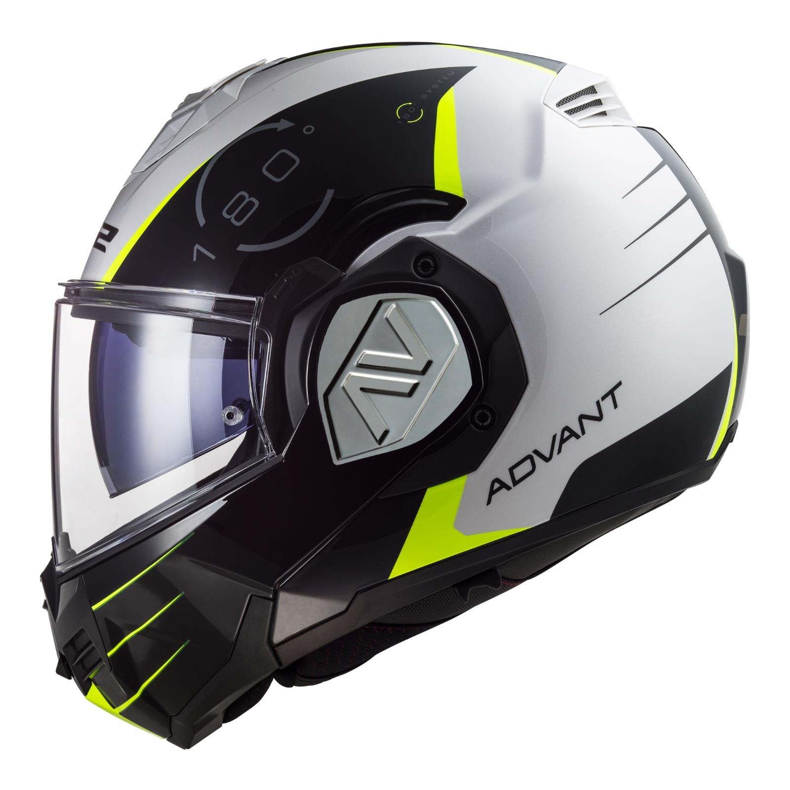 LS2 FF906 Advant Codex Flip Front Helmet White / Black - Image 1