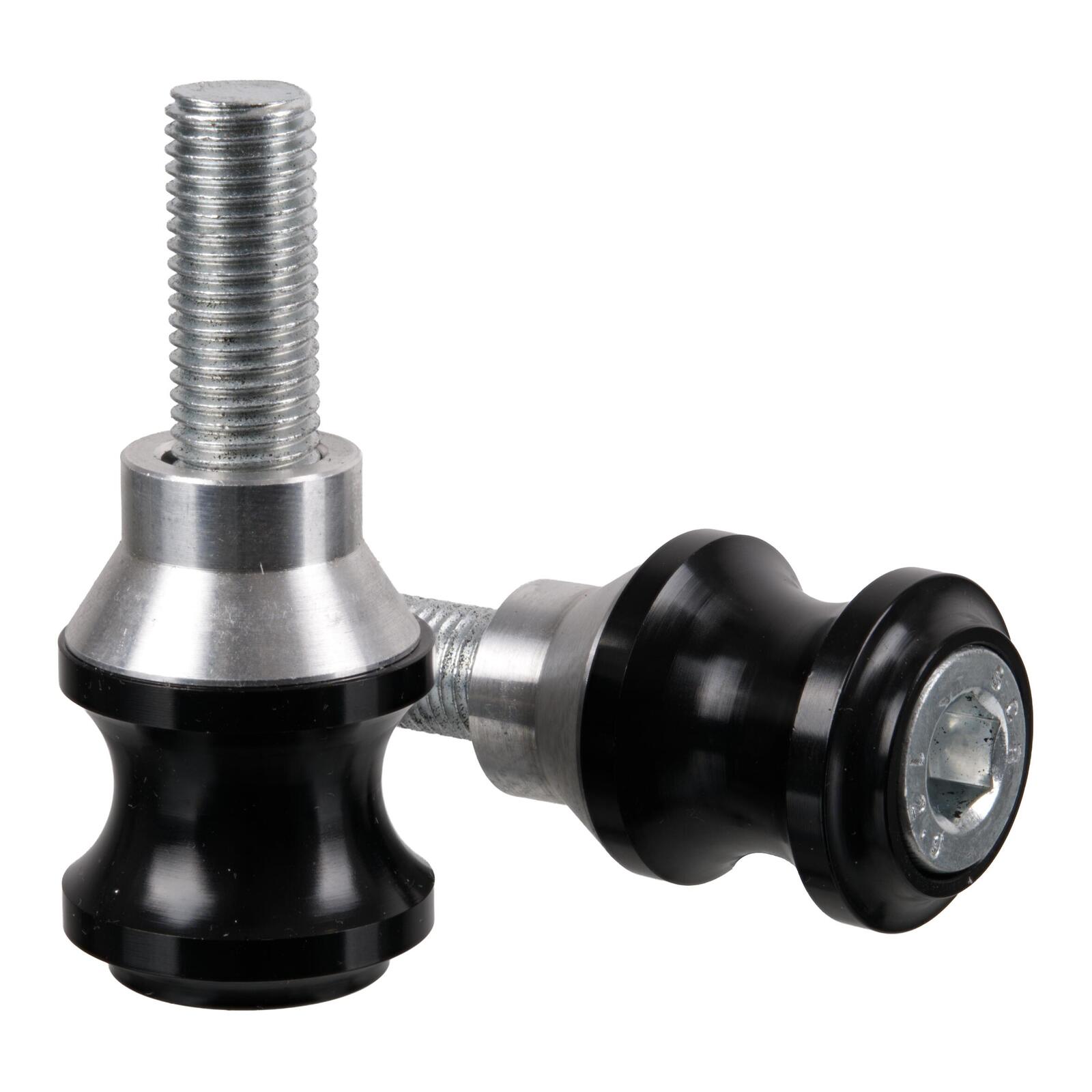 WMP Swingarm Bobbins – Black – 10mm x 1.25mm - Image 1